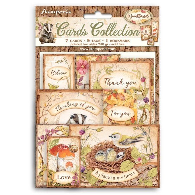 Collection Woodland, cartes - 250g