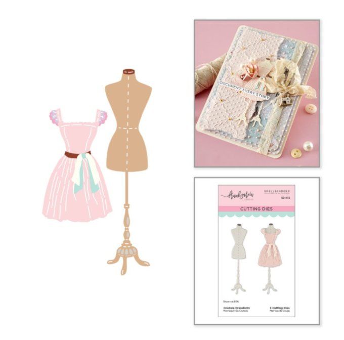 5 Dies/matrices de découpe, Spellbinders - Couture dressform