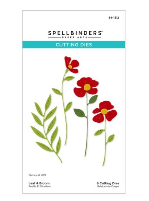Matrices de découpe, Spellbinders, Poppy song - Leaf & Bloom