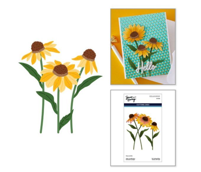 16 Dies/matrices de découpe, Spellbinders - Wild Coneflowers