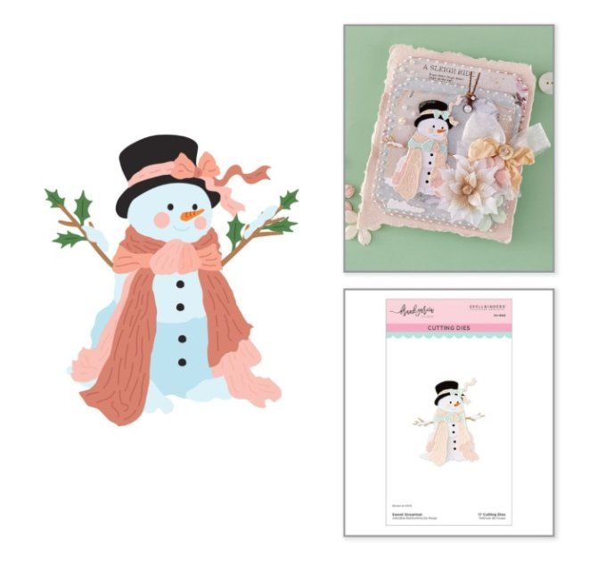 Spellbinders - Christmas blush, Sweet snowman