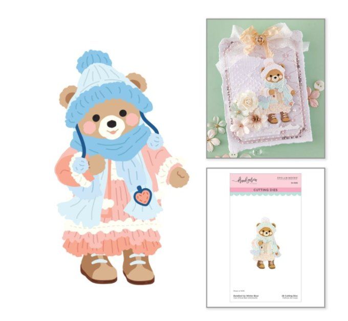Spellbinders - Christmas blush, winter bear