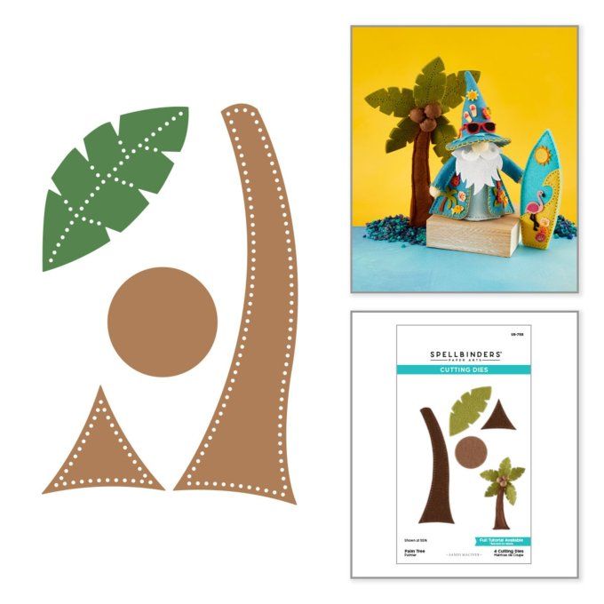 4 Dies/matrices de découpe, Spellbinders, Palm tree