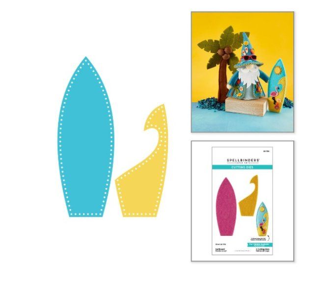 2 Dies/matrices de découpe, Spellbinders, Surfboard