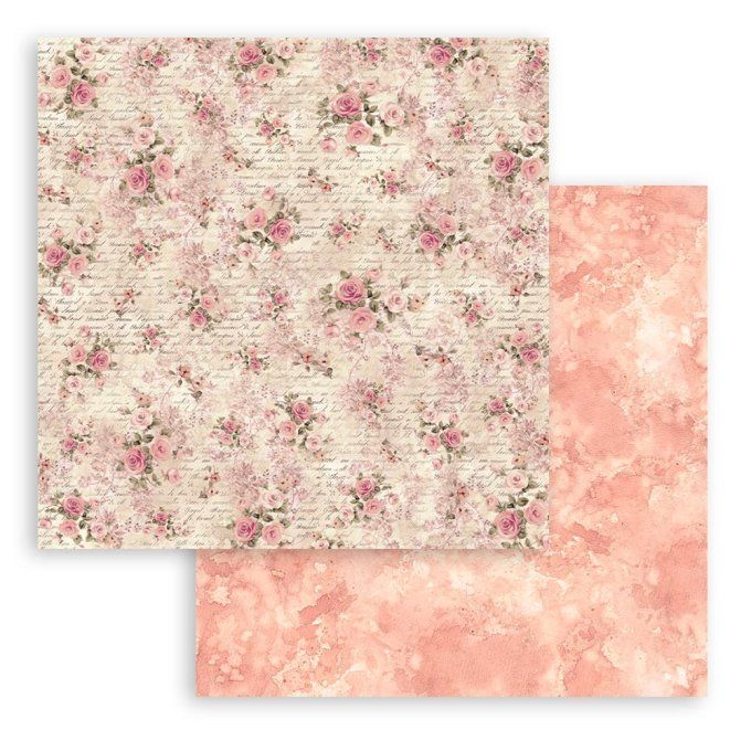 Papier scrapbooking, 30.5x30.5cm, Shabby Rose, Stamperia