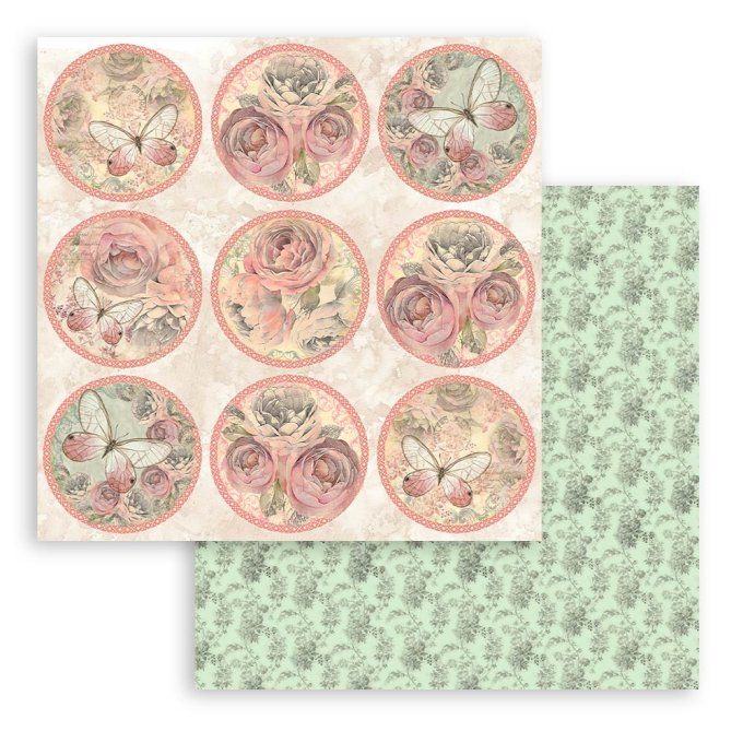 Papier scrapbooking, 30.5x30.5cm, Shabby Rose, Stamperia