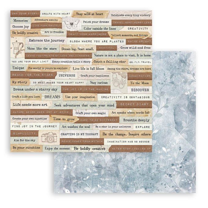 Papier scrapbooking, 30.5x30.5cm, Secret diary, Stamperia