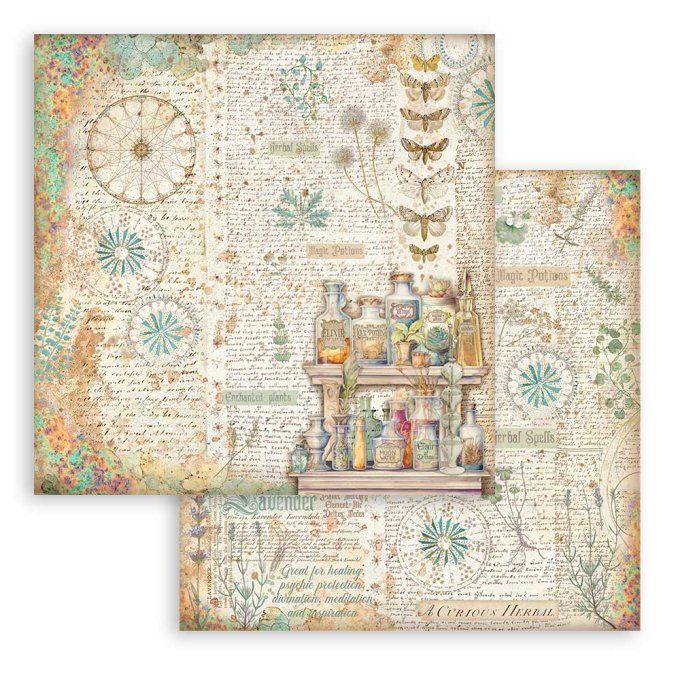 Papier scrapbooking, 30.5x30.5cm, Fortune, Stamperia