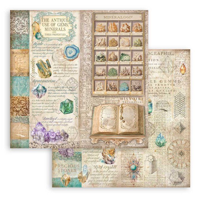 Papier scrapbooking, 30.5x30.5cm, Fortune, Stamperia