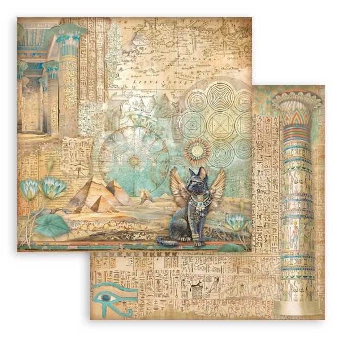Papier scrapbooking, 30.5x30.5cm, Fortune, Stamperia