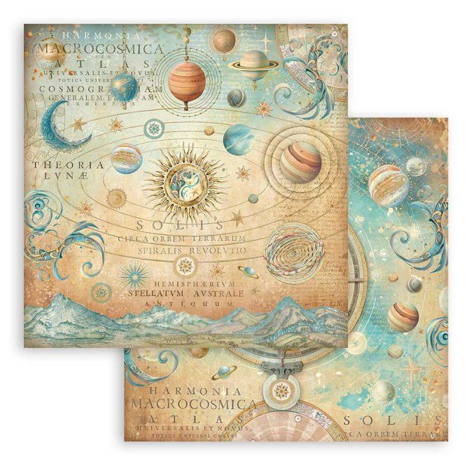 Papier scrapbooking, 30.5x30.5cm, Fortune, Stamperia