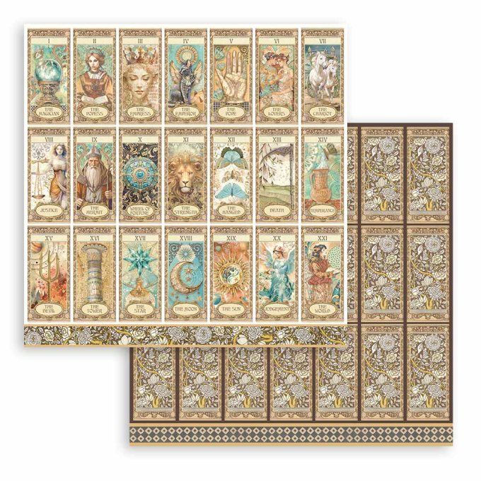 Papier scrapbooking, 30.5x30.5cm, Fortune, Stamperia