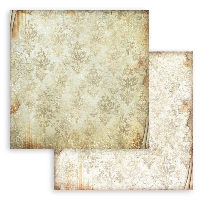 Papier scrapbooking, 30.5x30.5cm, Alterego  - Stamperia - 10 feuilles - Background