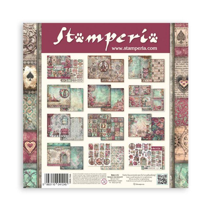 Papier scrapbooking, 30.5x30.5cm, Master of magic, Stamperia - 10 feuilles