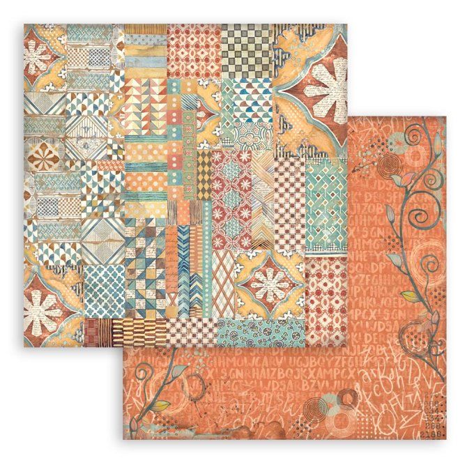 Papier scrapbooking, 30.5x30.5cm, Furry friends  - Stamperia - 10 feuilles - Background