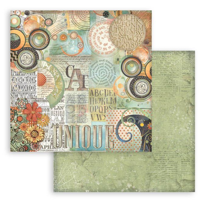 Papier scrapbooking, 30.5x30.5cm, Furry friends  - Stamperia - 10 feuilles - Background