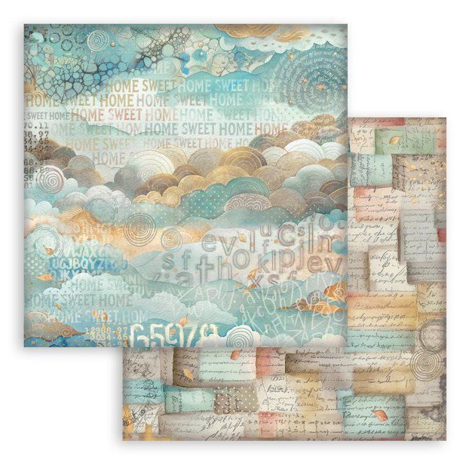 Papier scrapbooking, 30.5x30.5cm, Furry friends  - Stamperia - 10 feuilles - Background