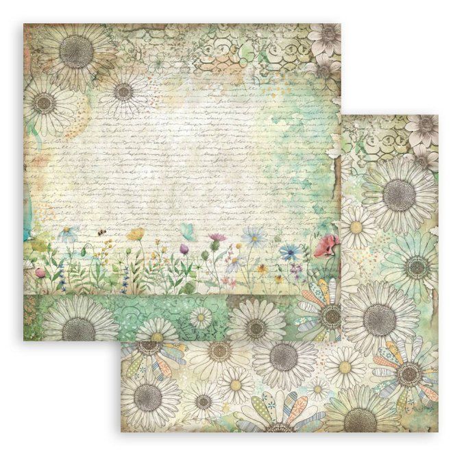 Papier scrapbooking, 30.5x30.5cm, Daisy art, Stamperia