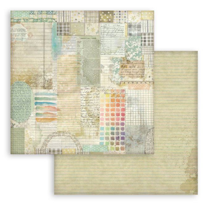 Papier scrapbooking, 30.5x30.5cm, Daisy art, Stamperia - Fonds