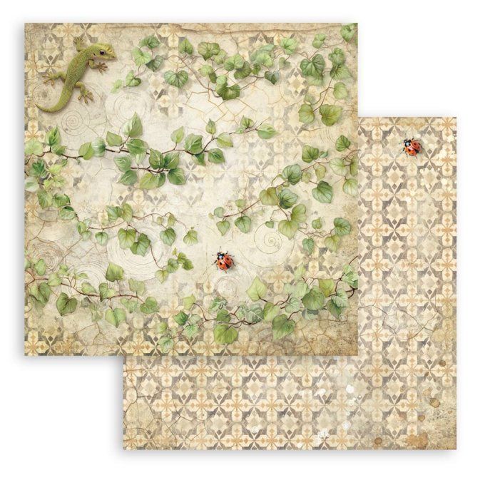 Papier scrapbooking, 10 feuilles, 30x30cm, All around  - Stamperia 