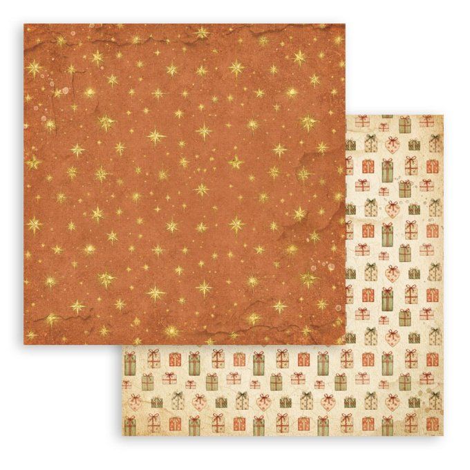 Papier scrapbooking, 30.5x30.5cm, Silent night  - Stamperia - 10 feuilles - Backgrounds