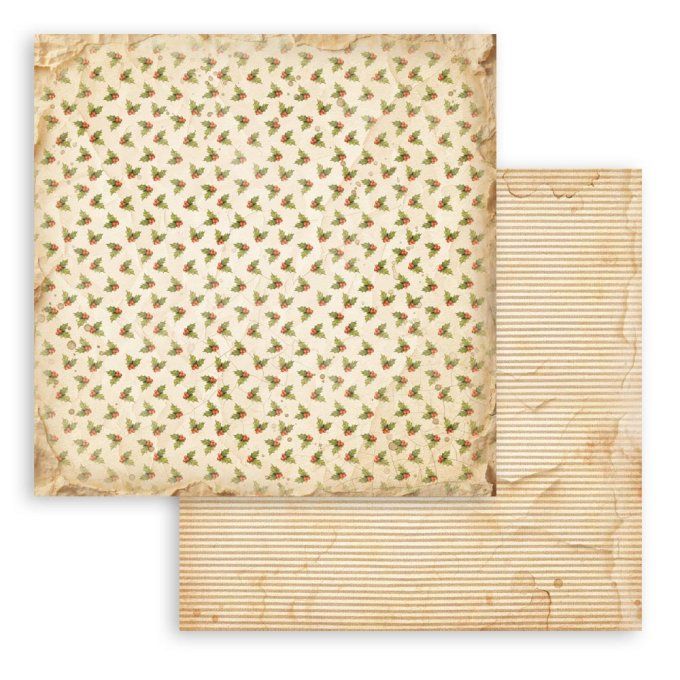 Papier scrapbooking, 30.5x30.5cm, Silent night  - Stamperia - 10 feuilles - Backgrounds