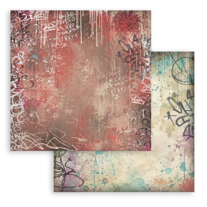 Papier scrapbooking, 30.5x30.5cm, Furry friends 2 - Stamperia - 10 feuilles - Background
