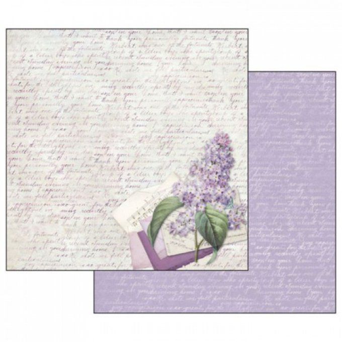 Papier scrapbooking, 30.5x30.5cm, Lilac