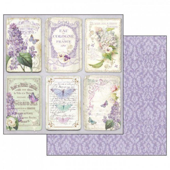 Papier scrapbooking, 30.5x30.5cm, Lilac