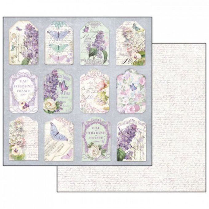 Papier scrapbooking, 30.5x30.5cm, Lilac