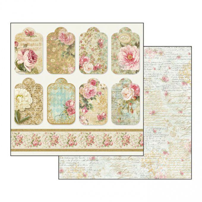 Papier scrapbooking, 30.5x30.5cm, Precious, Stamperia