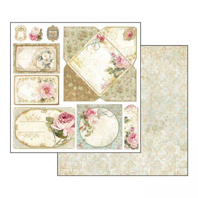 Papier scrapbooking, 30.5x30.5cm, Precious, Stamperia