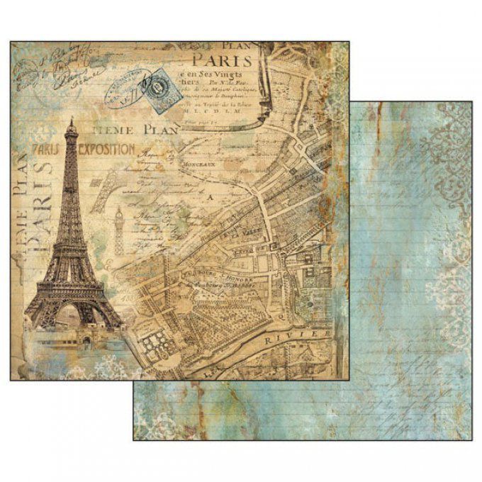 Papier scrapbooking, 30.5x30.5cm, Around the World, Stamperia