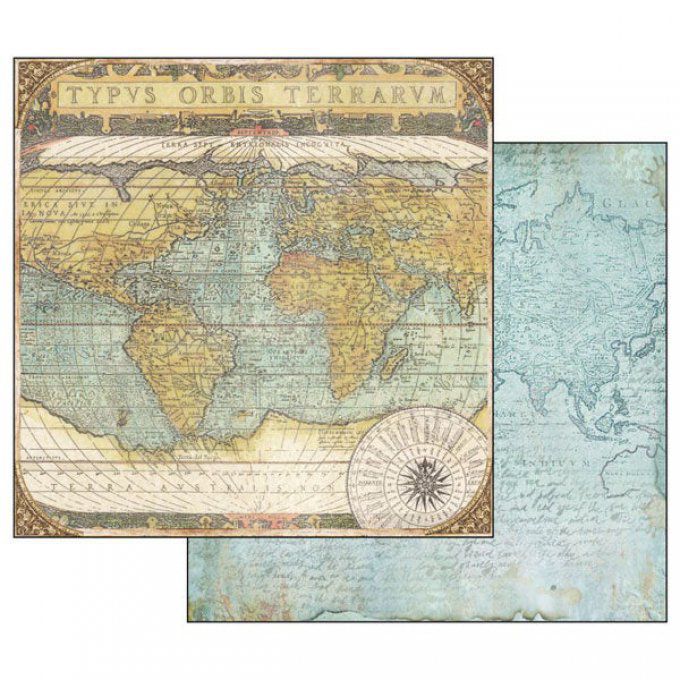 Papier scrapbooking, 30.5x30.5cm, Around the World, Stamperia
