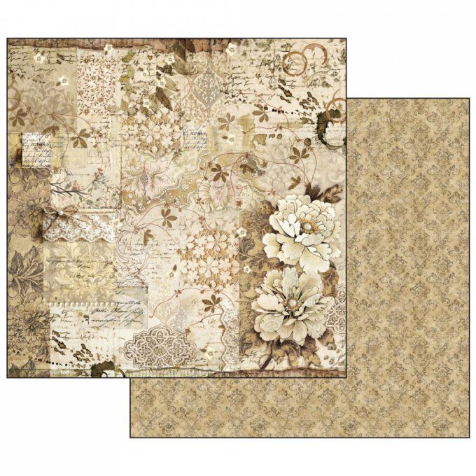 Papier scrapbooking, 30.5x30.5cm, Old Lace, Stamperia