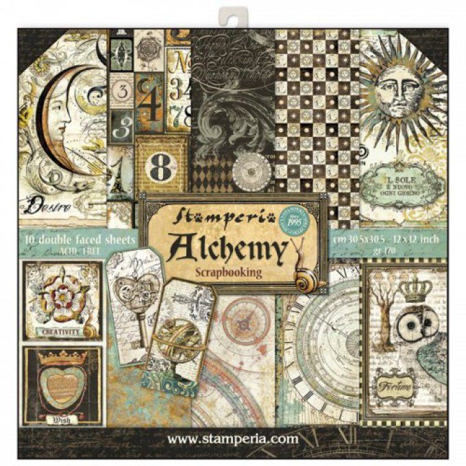 Papier scrapbooking, 30.5x30.5cm, Alchemy, Stamperia