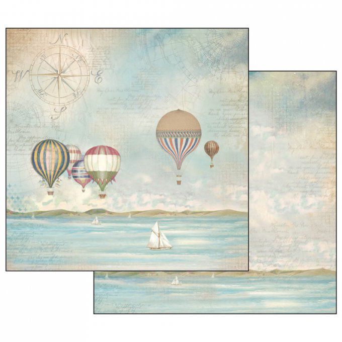 Papier scrapbooking, 30.5x30.5cm, Sea Land, Stamperia