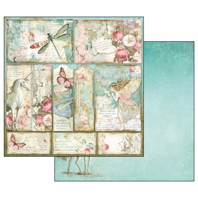 Papier scrapbooking, 30.5x30.5cm, Wonderland, Stamperia