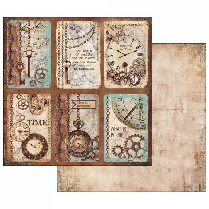 Papier scrapbooking, 30.5x30.5cm, Clockwise, Stamperia