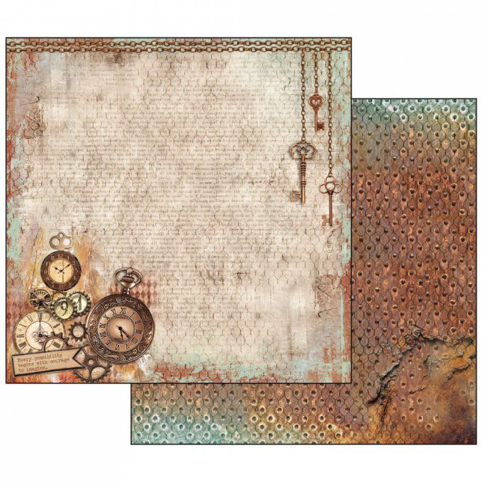 Papier scrapbooking, 30.5x30.5cm, Clockwise, Stamperia