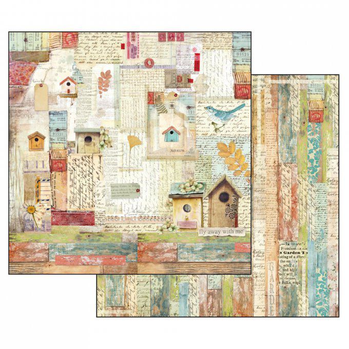 Papier scrapbooking, 30.5x30.5cm, Garden, Stamperia