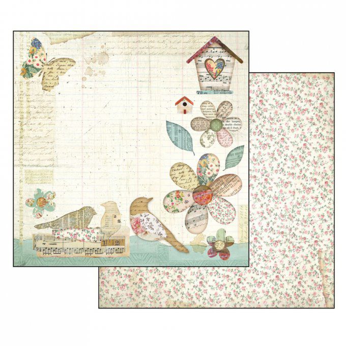 Papier scrapbooking, 30.5x30.5cm, Garden, Stamperia