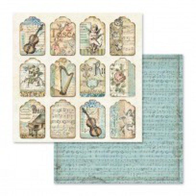 Papier scrapbooking, 30.5x30.5cm, Music, Stamperia