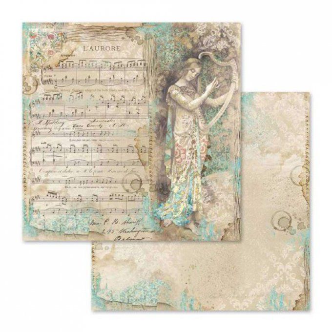 Papier scrapbooking, 30.5x30.5cm, Music, Stamperia