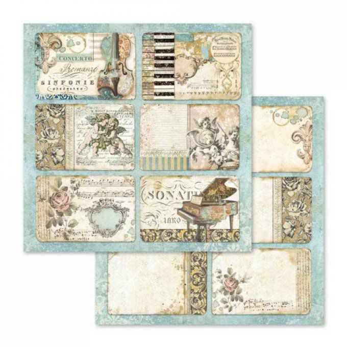 Papier scrapbooking, 30.5x30.5cm, Music, Stamperia