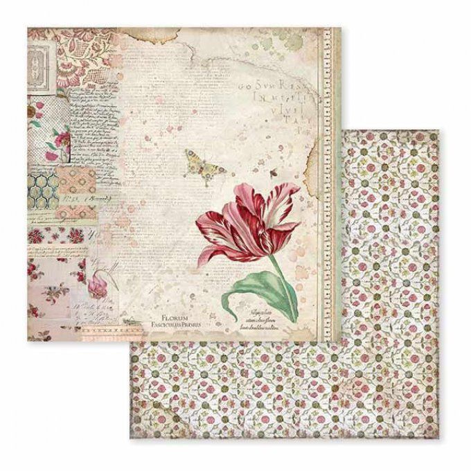 Papier scrapbooking, 30.5x30.5cm, Spring Botanic