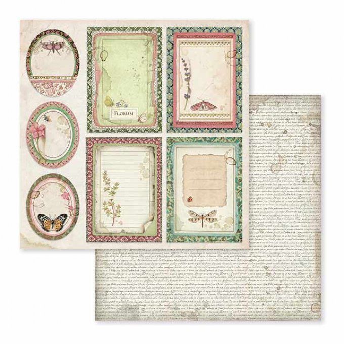 Papier scrapbooking, 30.5x30.5cm, Spring Botanic