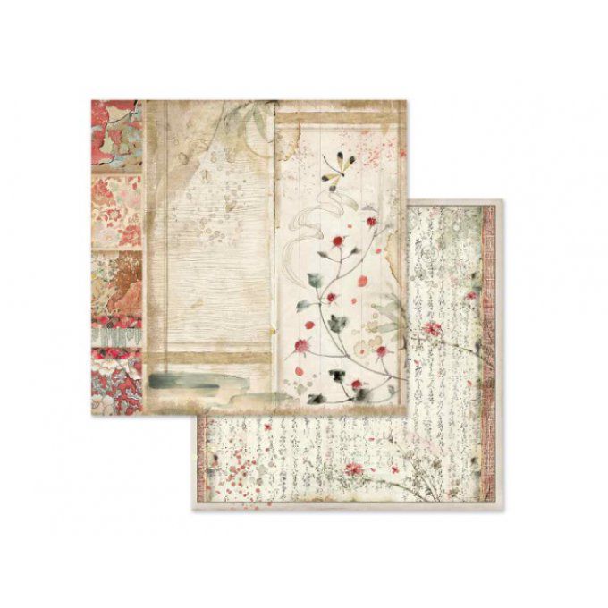 Papier scrapbooking, 30.5x30.5cm, Oriental garden - Stamperia