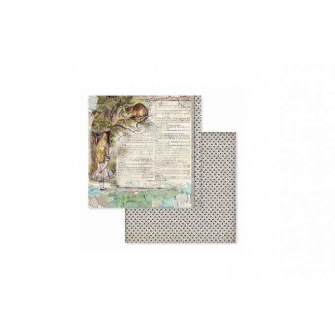 Papier scrapbooking, 20x20cm, Alice, Stamperia