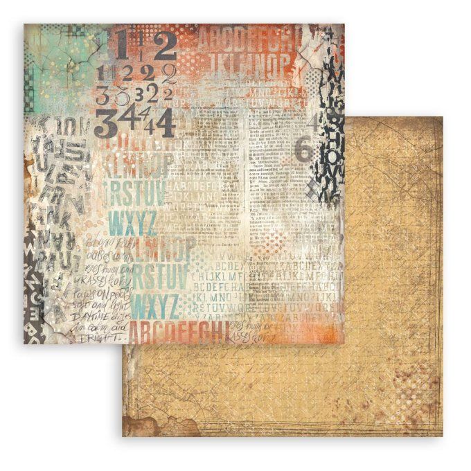 Papier scrapbooking, 20x20cm, Furry friends - Stamperia - 10 feuilles - Background